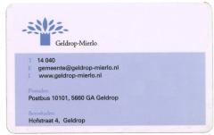 Voorkant gemeentepas Geldrop-Mierlo